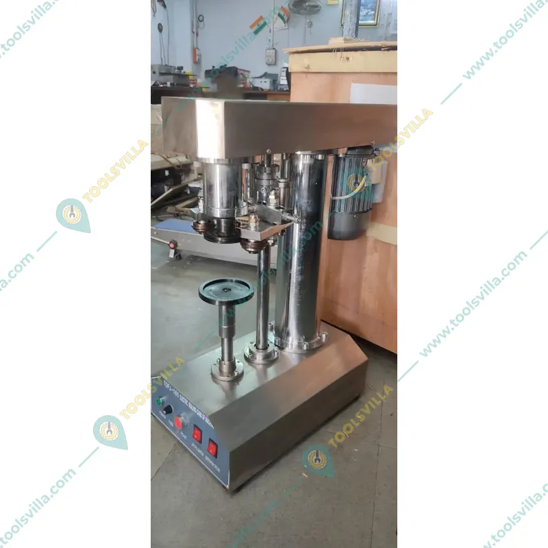 Semi Automatic Can Sealer Machine 15 to 30 Container Per Min Capacity