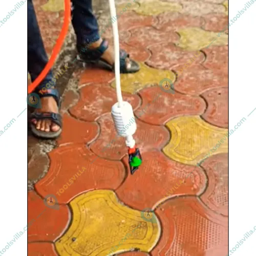 Rotating Sprinkler of 8mm size with a hanging port of 58cm length, used for watering in greenhouses (Pack of 3)