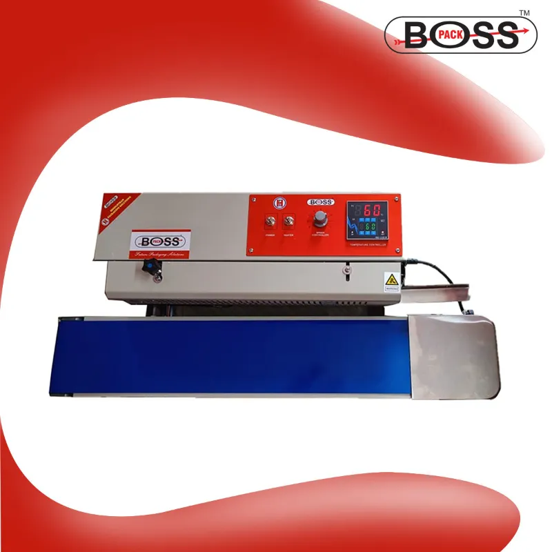 Boss Pack Digital Continuous Band Sealer Machine 12mm Sealing, 750W With 1 Year Warranty