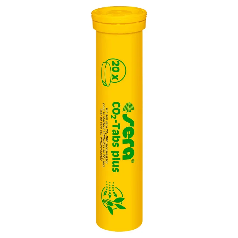 Sera CO2 Tabs Plus (20 tablets) Aquarium Test Kit for Aquarium Water Representing 2,500 Counting Bubbles of CO2