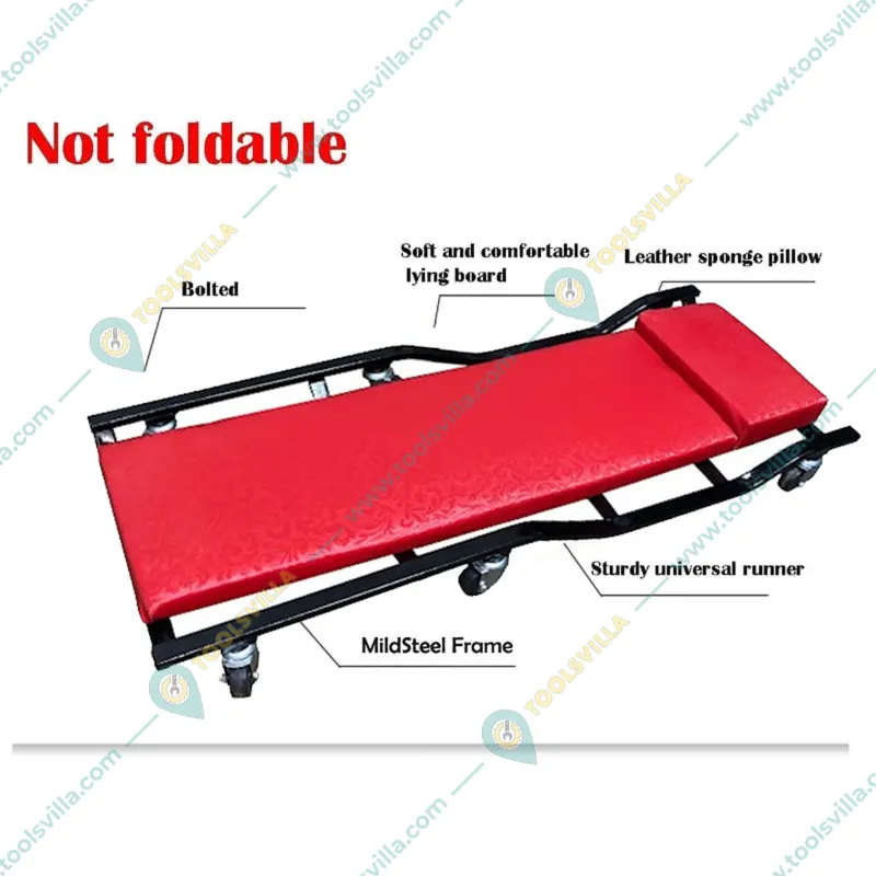 Gallop 40-inch Long Rolling Service Soft Padded Mechanic Creeper with 6 caster wheels