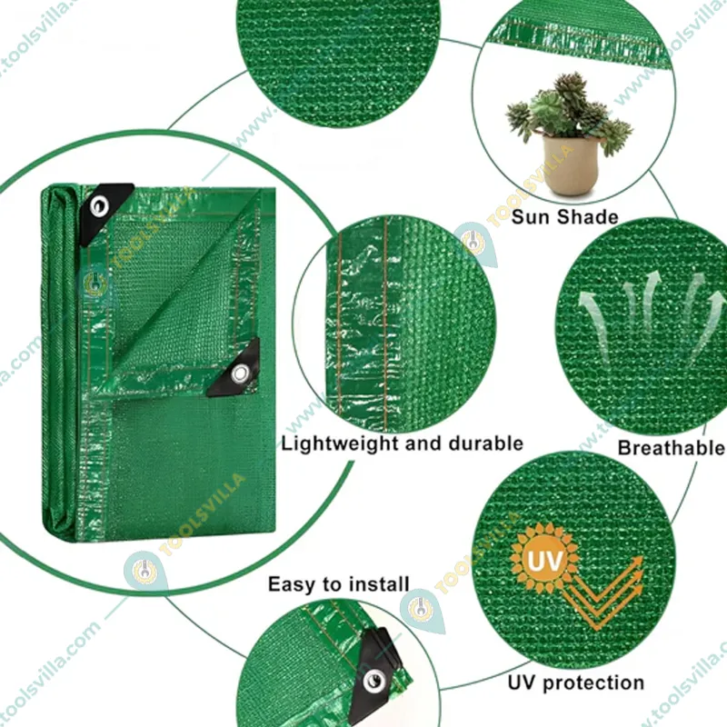 High Quality 75% UV Sunlight Protected 5 meter Long Green Shade Net | Suitable for Home, Garden, Nursery(Size-1.5 x 5 meter)