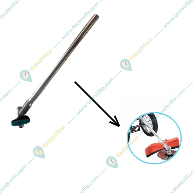 Heavy Duty 26 mm Rod With 9 spline inner shaft & Gear head for Petrol Push Type Brush Cutter 