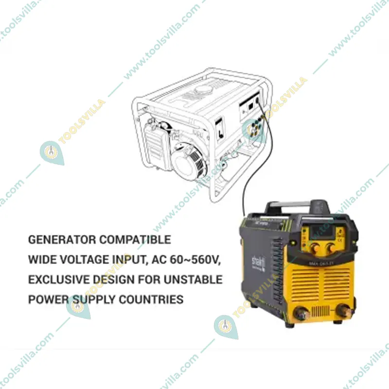 Shakti Technology 400A IGBT Inverter Type Welding Machine with 1-2-3 Phase Operation, 1 Year Warranty (MMA QN-5.0T)