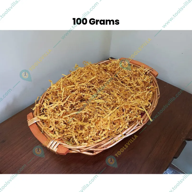 Shredded Paper Confetti l Paper Scraps for Gift Packaging, Box Filler, Basket Filler, Christmas Decorative Packing(Capacity-100 gm)