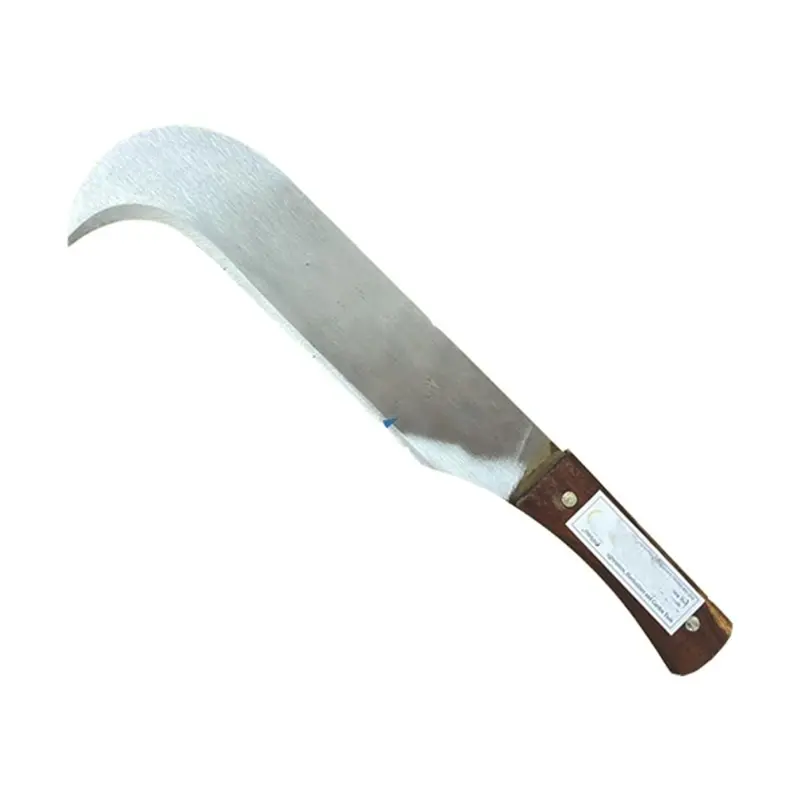 Heavy Duty Carbon Steel Sickle with Wooden Handle