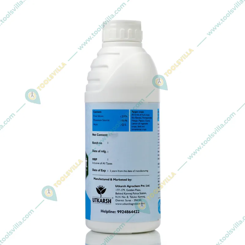 Utkarsh Silfert (Potash Fortified with Silicon) Enhances Silica Absorption in Plants, White Root Development | 1 liter(Pack-1 x 1 liter)