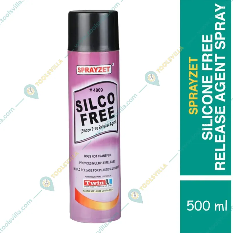 Sprayzet 500ml Silco Free Release Agent Spray for Plastics, Natural Rubber & Synthetic Rubbers