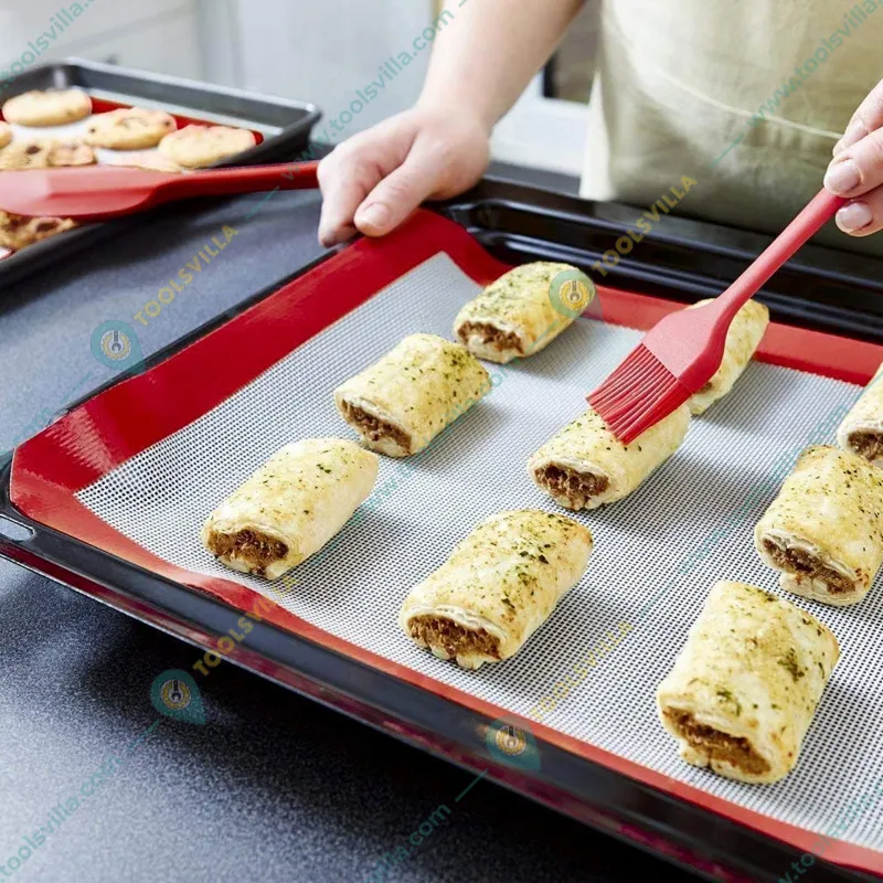   Multipurpose 20cm Non-Stick Full Silicone Brush For Baking and Spreading, Size Small(Pack-6 pcs)