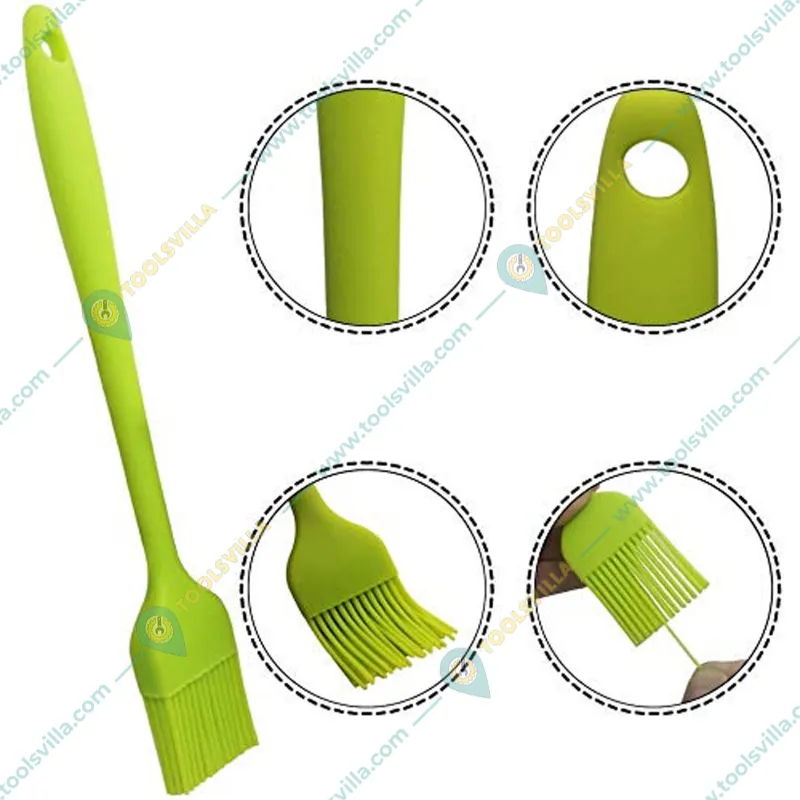   Multipurpose 20cm Non-Stick Full Silicone Brush For Baking and Spreading, Size Small(Pack-6 pcs)