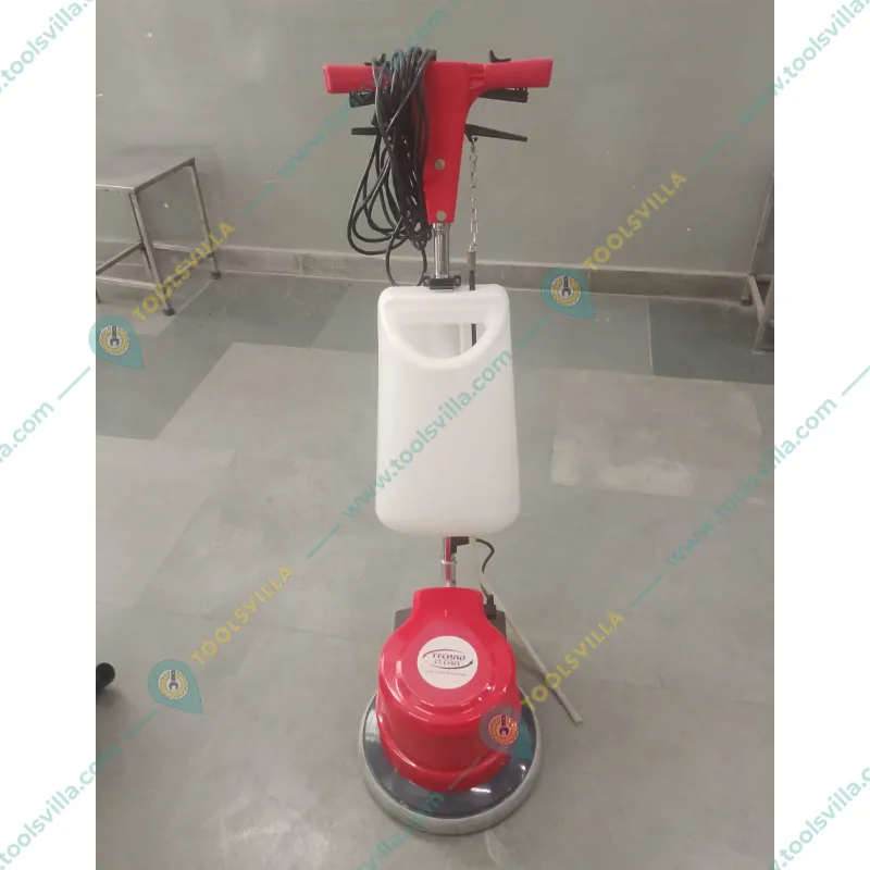 High Quality 1100 Watt Single Disc Floor Scrubber & Polisher Machine, 1.5 HP Motor