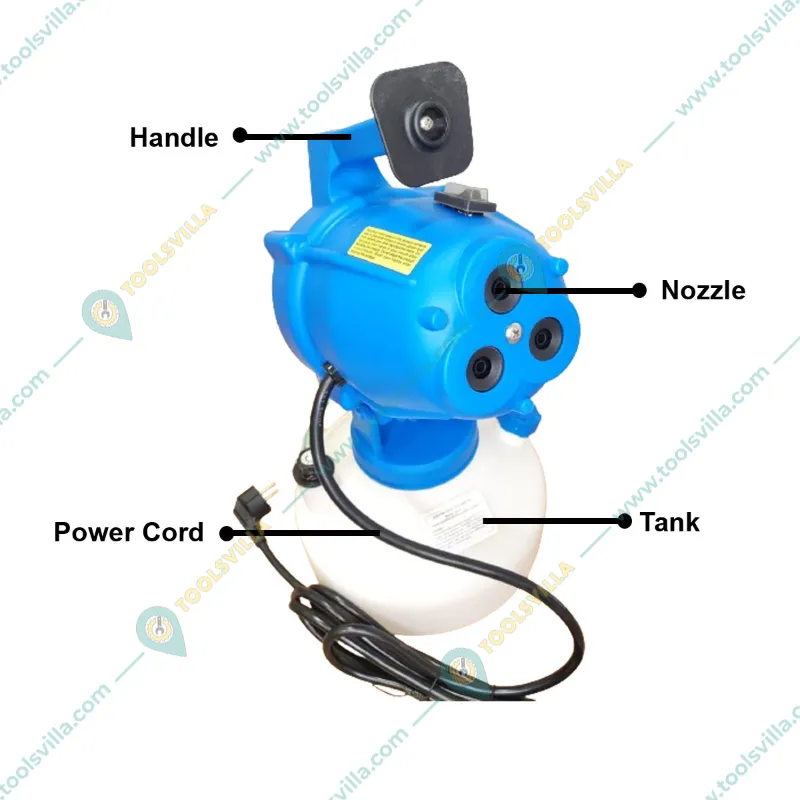ULV Cold Fogger Machine, 4 L, 3 Nozzle Ultra Low Capacity Fumigation