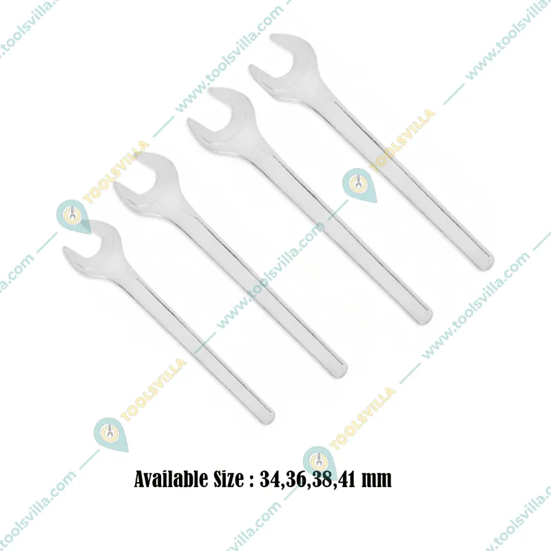 4 Pcs Single Open End Jumbo Spanners (34,36,38,41 mm)