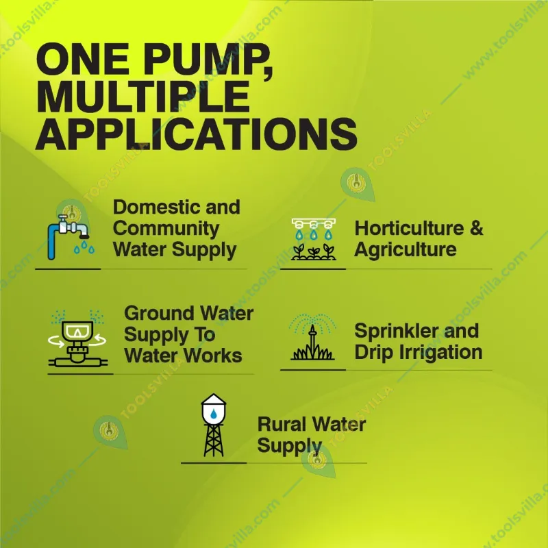 Kirloskar 2 HP 16 Stage 4 inch 1Phase Water Filled Submersible Pump With CP, 407ft Head-1 Year Warranty (NEO 60-2016-CP)