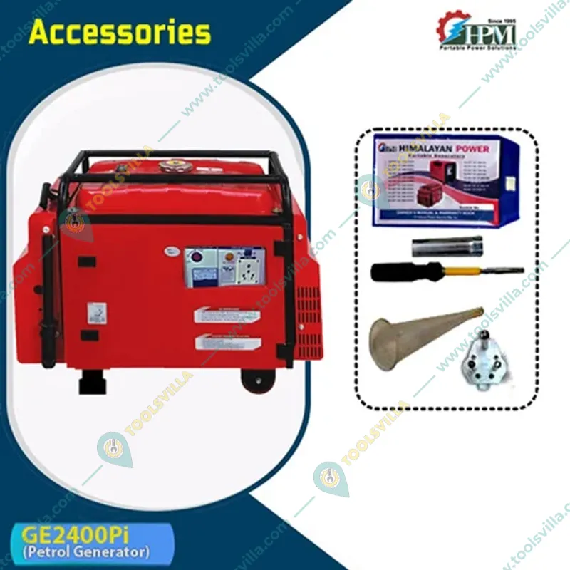 HPM 2.1 KVA Recoil Start Single Phase Petrol Operated Silent Generator (SILENT GE-2400Pi)