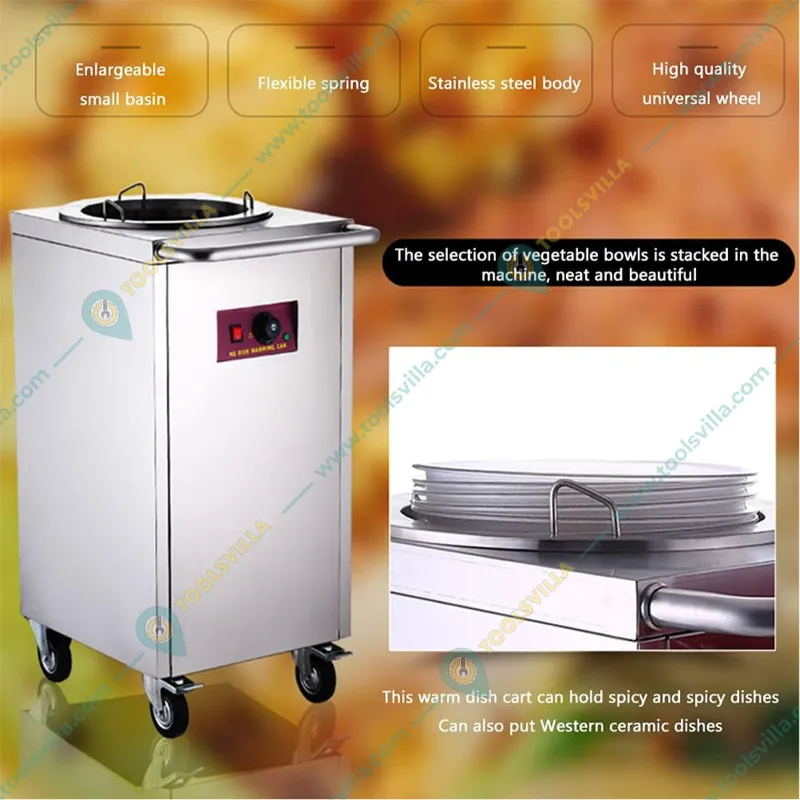Commercial Stainless Steel Plate Warmer for 50 Plates, 400 Watt