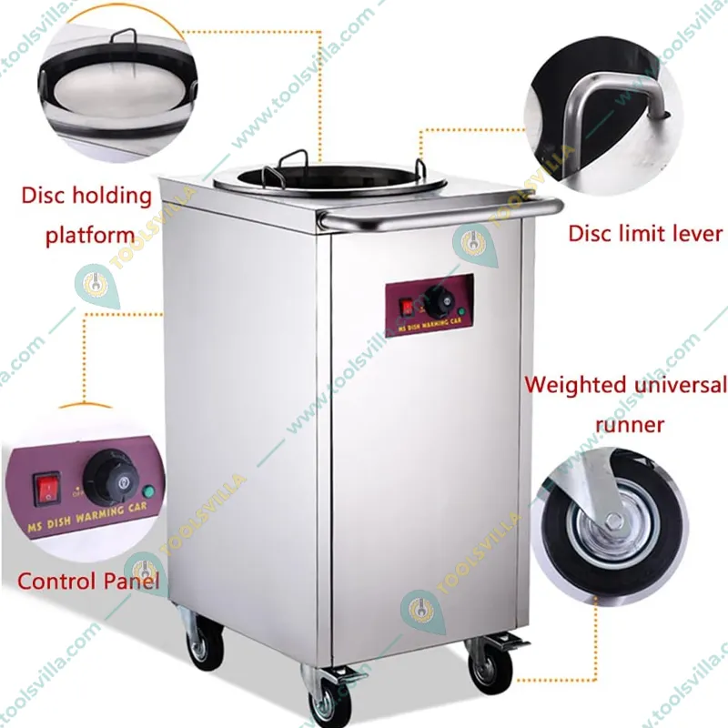 Commercial Stainless Steel Plate Warmer for 50 Plates, 400 Watt