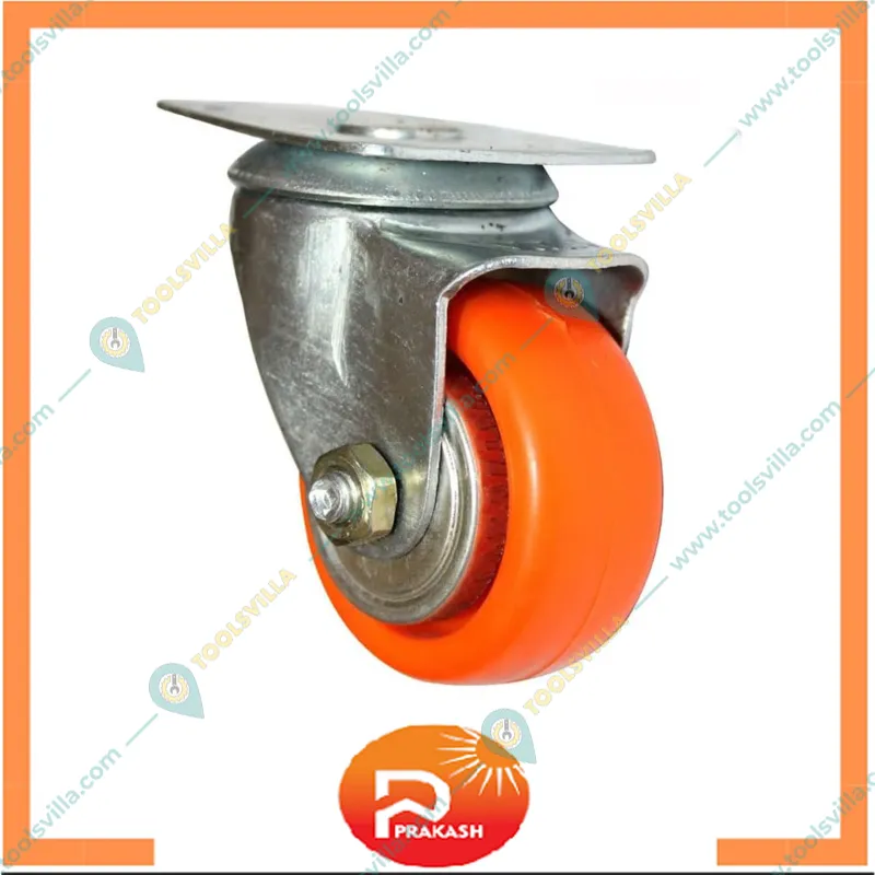 Prakash 50mm Mini Swivel Caster Wheel For Furniture Sofa, Table ,Tippy Basket Trolley Heavy Quality  (Pack Of 4)
