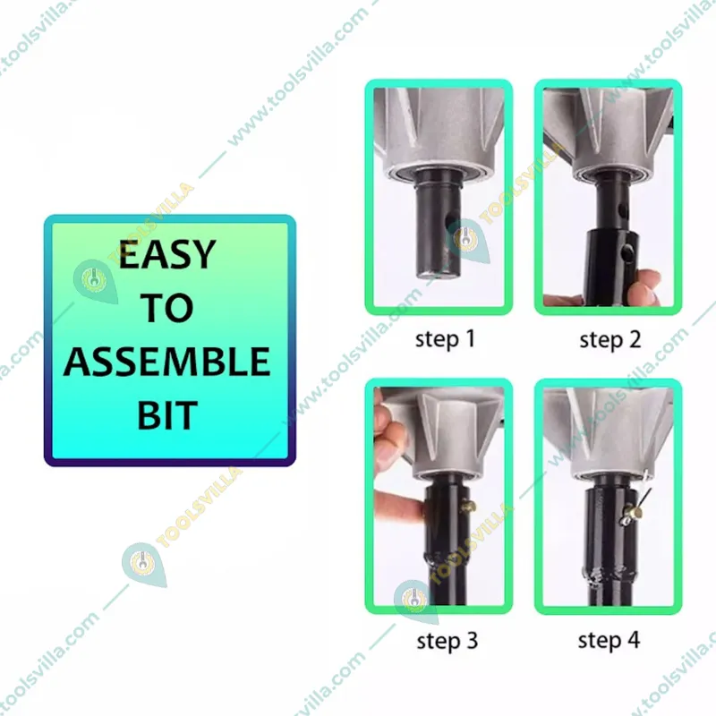 GRAMSTRONG Premium Quality Single Spiral 1.8 inch, 2.5 feet Petrol Earth Auger Bit / Post Hole Digger