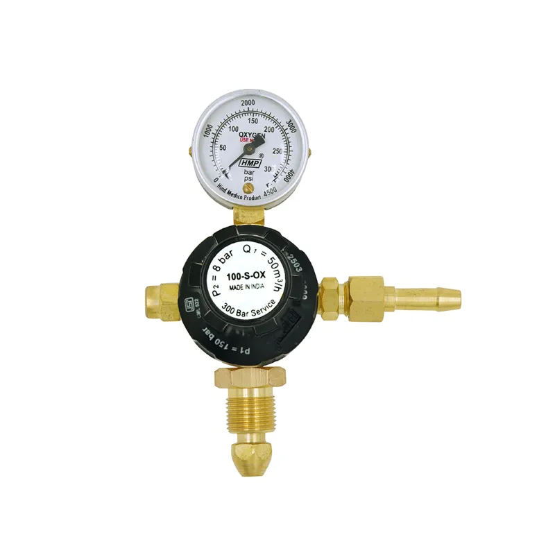 HMP 300 Bar Single Stage Single Gauge Oxygen Gas Pressure Regulator for Welding Machine (100-S-OX)