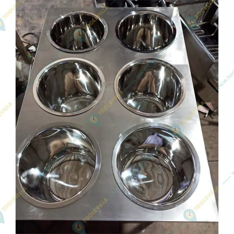 Heavy Duty 6 Pot Electric Bain Marie  For Buffet Purpose 3kW, SS Body, Single Phase
