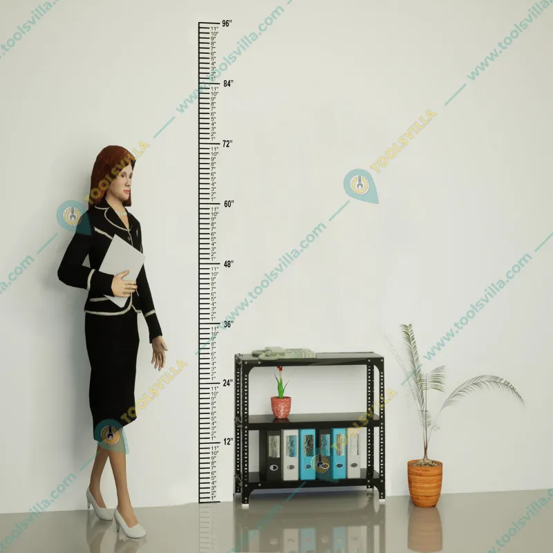 FIDVI® 9D X 35L X 30H Inch 3 Shelves Powder Coated Slotted Angle Metal Rack With Accessories ( SR-507 )