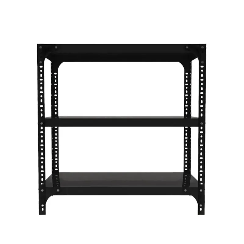 Menage 24 x 36 x 18 Inch 3 Shelves Slotted Angle Metal Rack (22 Gauge Shelves & 16 Gauge Angle)