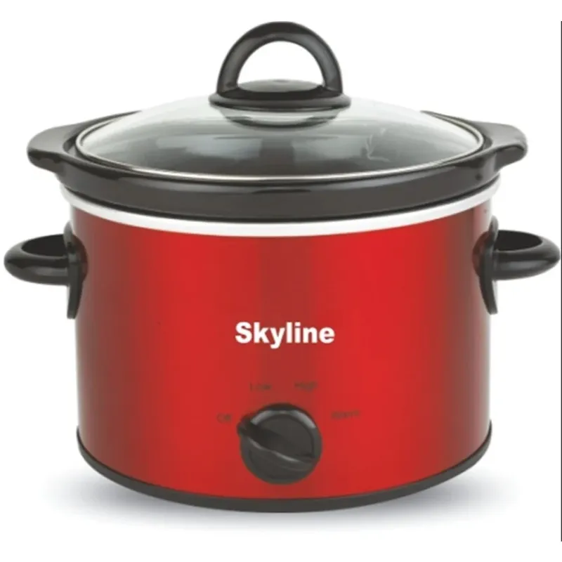 Skyline VTL-5959 3L Slow Cooker - Single Pot, 200 Watts for Perfect Slow Cooking With 1 Year Warranty