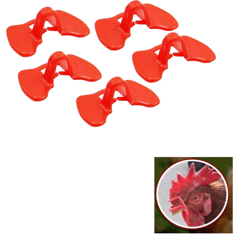 GKI POULTRY 25 pcs Small Nose Clips for Hens (to prevent chicken from pecking at each other)