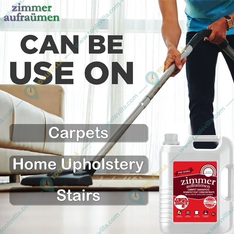 Zimmer Aufraumen Pro 5 Liters Sofa, Carpet, Upholstery Cleaning Shampoo & Liquid