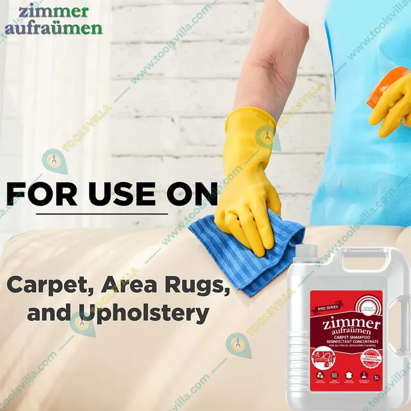 Zimmer Aufraumen Pro 5 Liters Sofa, Carpet, Upholstery Cleaning Shampoo & Liquid