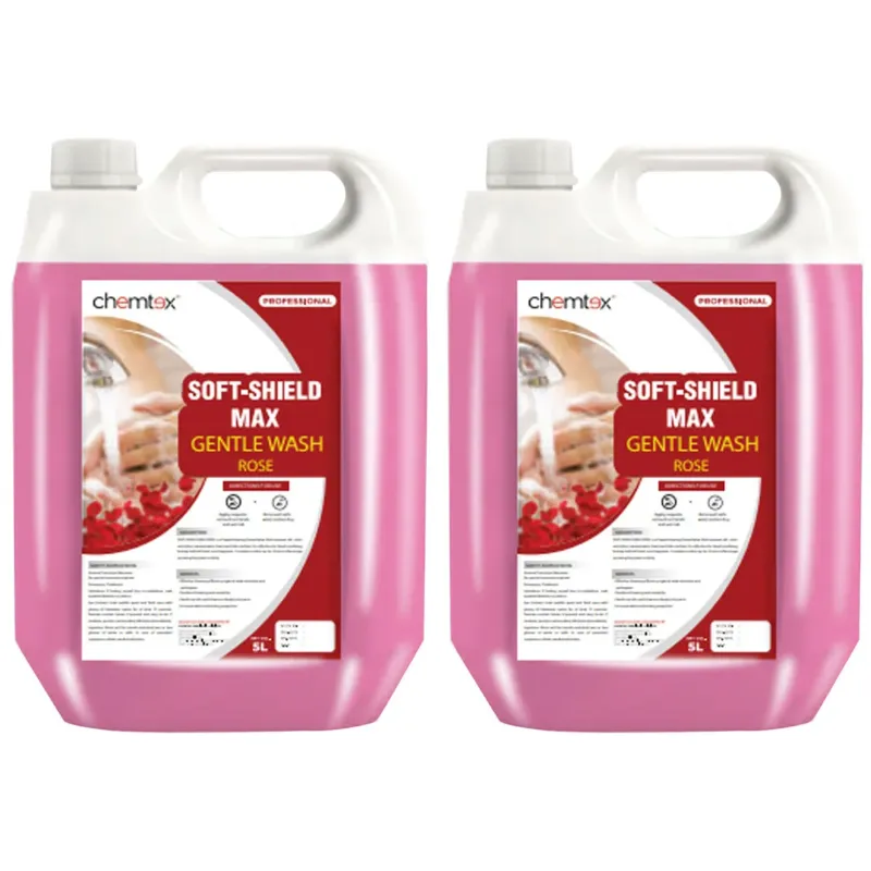 2 Pcs of Chemtex (5 Liter x 2 pcs) Soft-Shield Max Rose Gentle Wash