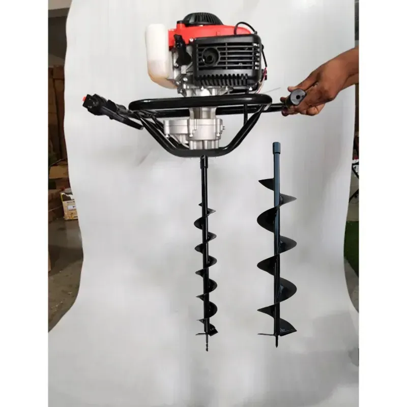 Heavy Duty 4-stroke, 82 CC For Earth Auger/ Post Hole Digger Machine with 4 & 6 inch Auger Bit