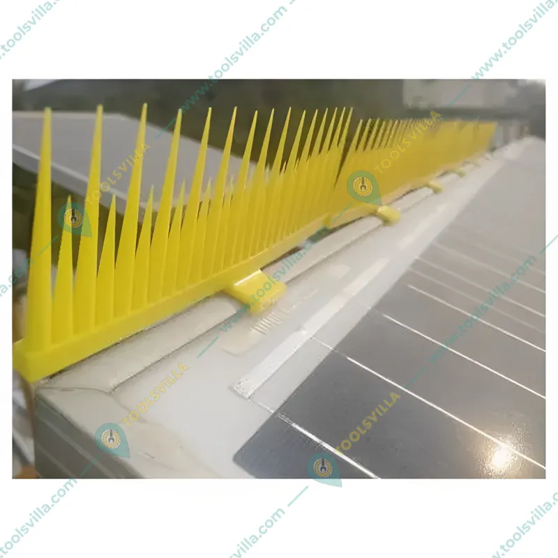 Solar Panel Bird Repellent Spike by Zoom Solar (Set For 10ft Distance)
