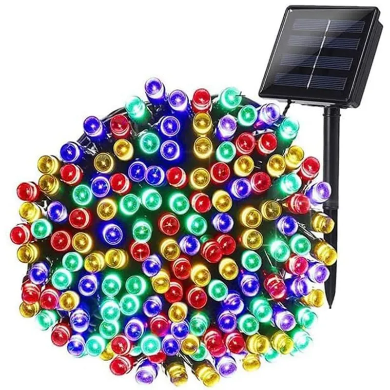 Gigawatts Solar String Light Outdoor Lighting with 32m 300 LED Light Weather Resistant for Home, Garden, Balcony, Party