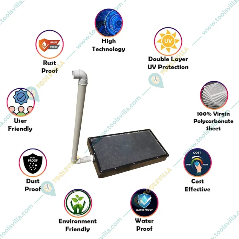 RUDRA Dustproof 1 Tray Mini Solar Dryer with an Average Loading Capacity of 3 kg With 1 year Warranty | Used to Remove Moisture from Edibles