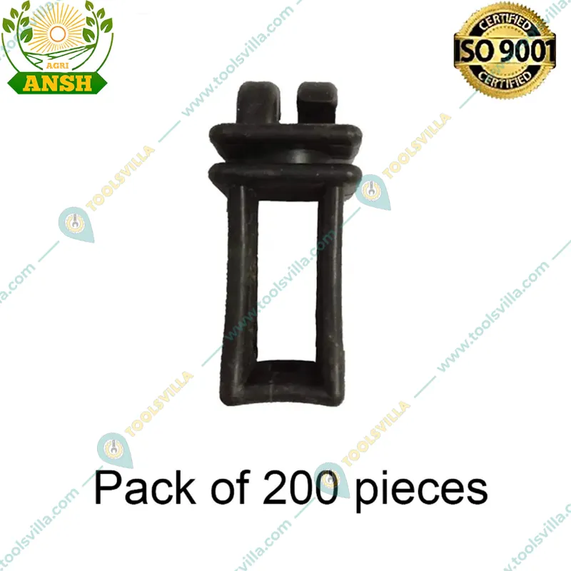 Agriansh Plastic Black Colour Insulator for Solar Fencing (Pack of 200)