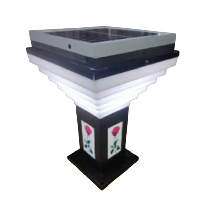 Premium Quality 1.5 Feet Solar Garden Light with 5W Solar Panel Gate Light For Outdoor Usage and Garden Decoration