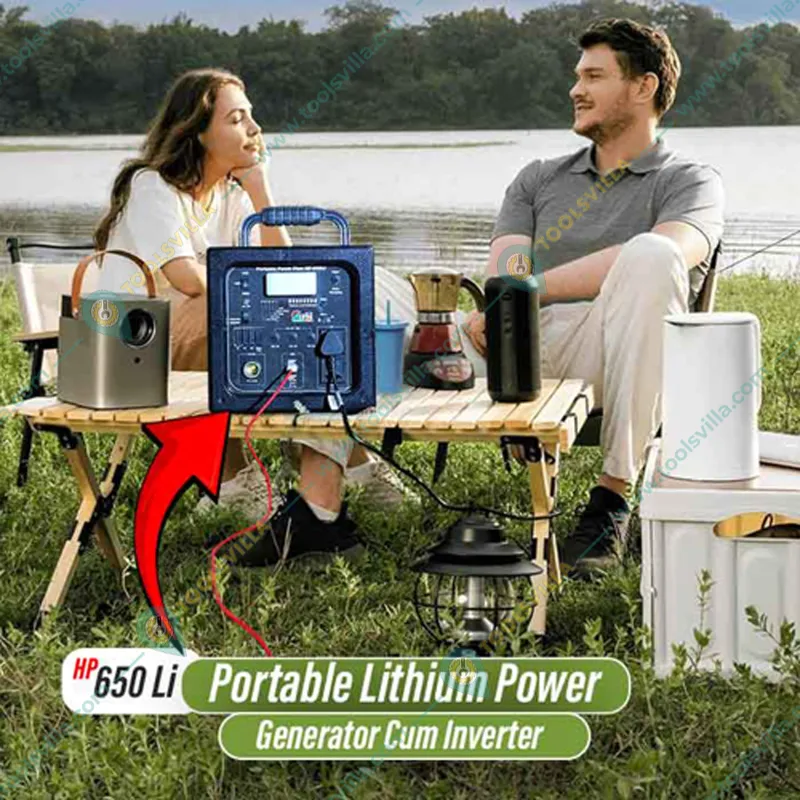 HPM 400VA Solar Inverter With In-built Lithium Battery (HP-650Li),1 Year Warranty.