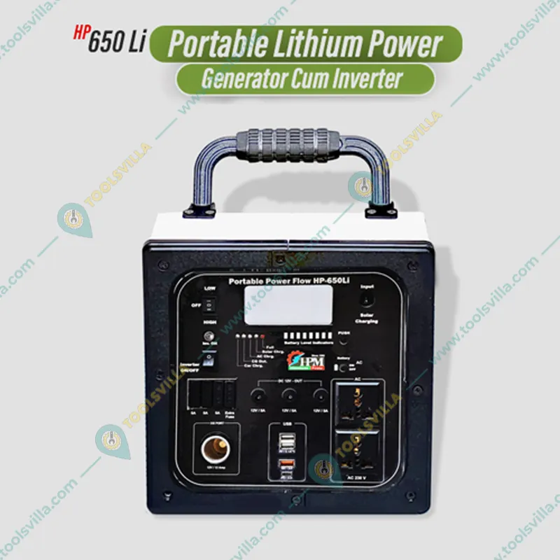 HPM 400VA Solar Inverter With In-built Lithium Battery (HP-650Li),1 Year Warranty.