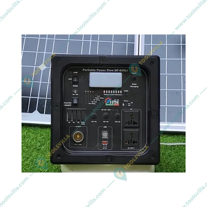 HPM 400VA Solar Inverter With In-built Lithium Battery (HP-650Li),1 Year Warranty.