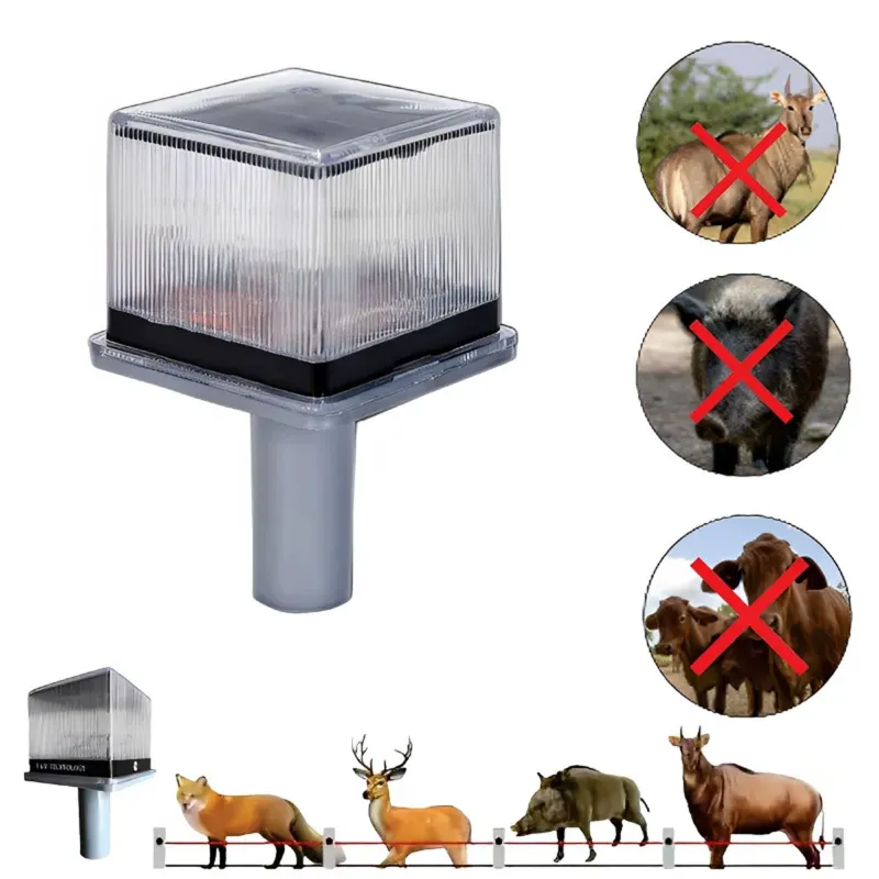 Smart Solar Sound Light With 1200 mah Li-ON Battery for Keeping Animals and Birds Away From Farms and Fields