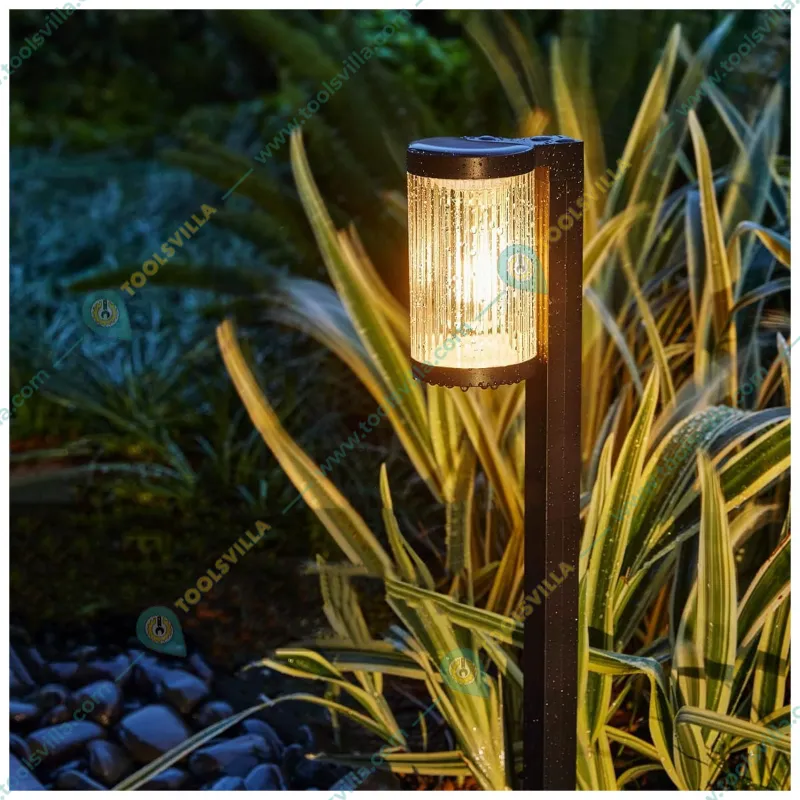 GIGAWATTS GW-233 Solar LED Pathway Lamp Light with 800mAh Ni-MH Battery & Panel for Walkway, Garden, Yard Decoration