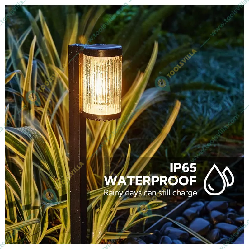 GIGAWATTS GW-233 Solar LED Pathway Lamp Light with 800mAh Ni-MH Battery & Panel for Walkway, Garden, Yard Decoration