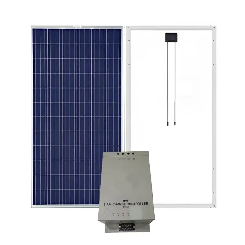 Gramstrong Combo Set of 200 W Polycrystalline Solar Panel & 24 V 20 Amp Smart Charge Controller for Home  and Commercial Usage 