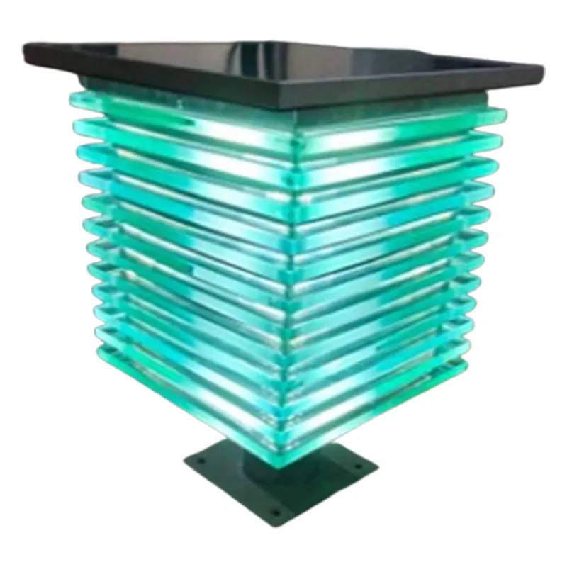 Premium Quality 1.5 Feet Solar Garden Light with 20W Solar Panel Gate Light For Outdoor Usage and Garden Decoration(Color-Blue)