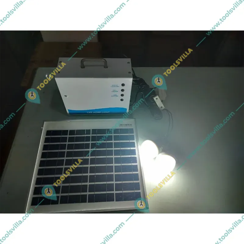Gramstrong 6 Watt Solar Light Set with LED Bulbs and Mobile Charging Kit Providing an Efficient and Reliable Lighting Solution Home and Indoor Usage 