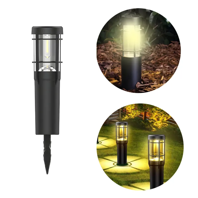 GIGAWATTS GW-231B Solar LED Pathway Lamp Light with 900mAh AA Ni-MH Battery & Panel for Walkway, Lawn & Garden Decoration