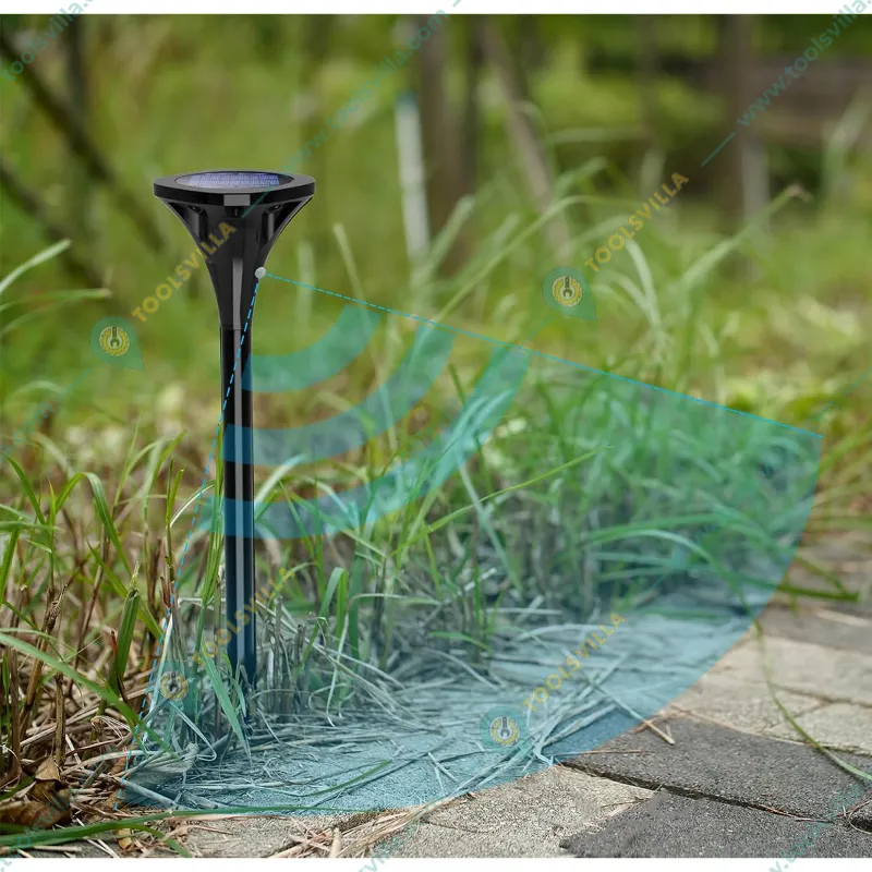 GIGAWATTS GW-706 Solar Light Spike Spotlight with 5.5V/1W Panel 3.7V/2000mAh Lithium Battery for Garden, Pathway & Yard