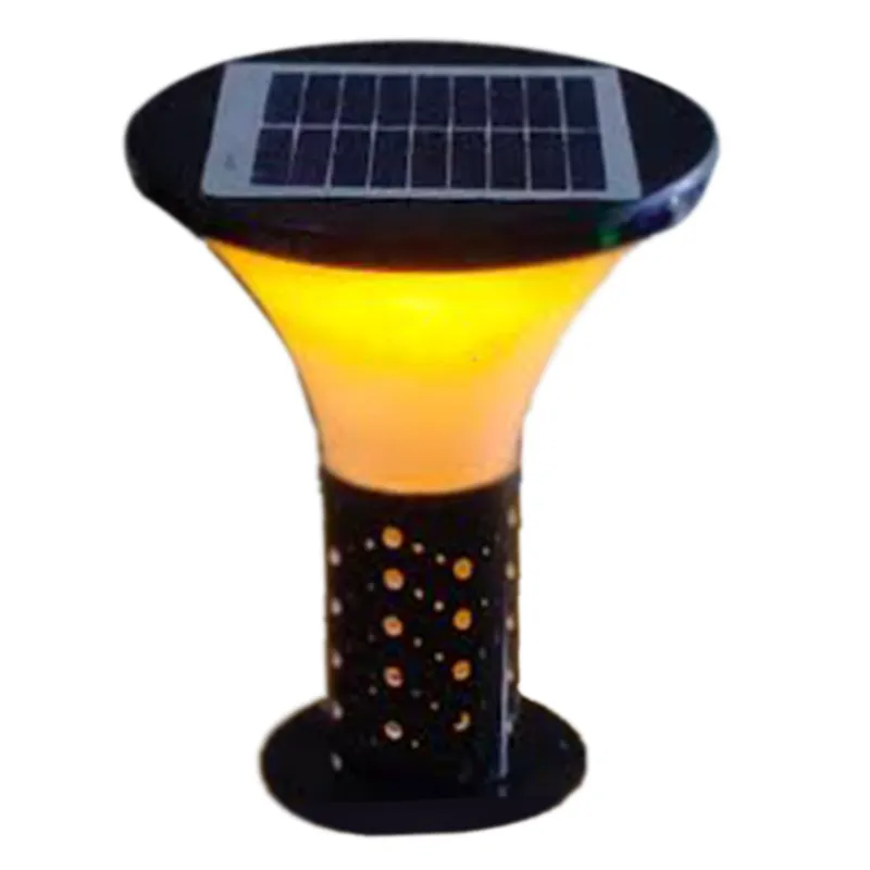 Premium Quality 1.2 Feet Solar Garden Light with 5W Solar Panel Gate Light For Outdoor Usage and Garden Decoration